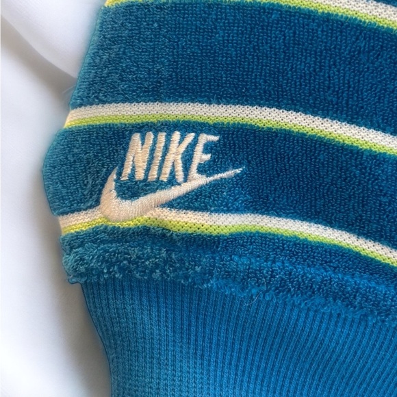 Vintage 90s Y2K Nike Zip Up Short Sleeve Jacket made of Terrycloth - Picture 3 of 6